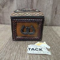 Resin Wood Box & Lid *vgc, mnr chips
