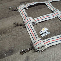 Open Cotton Web Stall Guard *vgc, clean, rusty/stains, mnr frays, dingy
