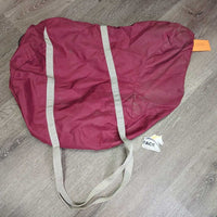 Nylon Saddle Carry - Storage Bag, Zipper, unlined *gc, dirty, hair, older
