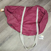 Nylon Saddle Carry - Storage Bag, Zipper, unlined *gc, dirty, hair, older
