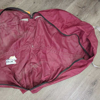 Nylon Saddle Carry - Storage Bag, Zipper, unlined *gc, dirty, hair, older
