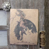 Western Small Picture Collage Frame *gc, dirty & warped back
