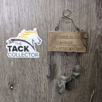 "No Hour in the Saddle was Ever Wasted" Wall Ornament *vgc

