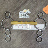 3 Ring Elevator Mullen Mouth Gag Bit *gc, clean, v.discolored, stained, scuffs, rubs
