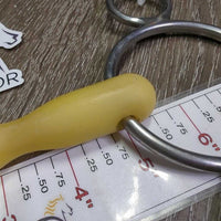 3 Ring Elevator Mullen Mouth Gag Bit *gc, clean, v.discolored, stained, scuffs, rubs
