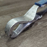Aluminum Nutcracker Cribbing Collar, Hvy Nylon Neck Strap *gc/fair, dirty, scratches, stains, xholes, older
