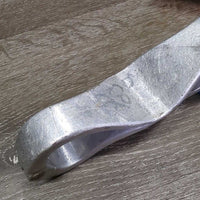 Aluminum Nutcracker Cribbing Collar, Hvy Nylon Neck Strap *gc/fair, dirty, scratches, stains, xholes, older
