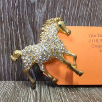 Horse Pin, Bling *gc, rubs
