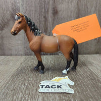 Vintage "Trakehner" Mare, Braided Mane Horse Toy, 2013 *vgc, mnr scratches & scuffs
