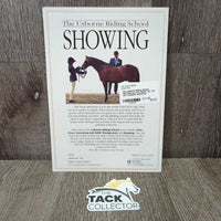 The usborne Riding School Showing by Lucy Smith *gc, mnr dirt, stamped, scratches
