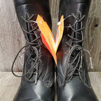 Pr Field Boots, Pull On *xc, clean, mnr rubs, dusty, threads & scratches, separating tabs
