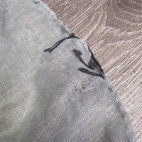 v.Light Running Horses Scarf *vgc/gc, mnr pulls, snags, loose threads & hole
