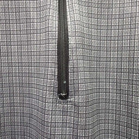 SS Shirt, 1/2 Zip Up *vgc, faded/discolored logo, seam rubs & frays, older?
