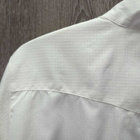 LS Show Shirt, attached snap collar *vgc, seam puckers
