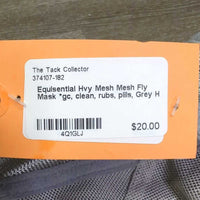 Hvy Mesh Mesh Fly Mask *gc, clean, rubs, pills

