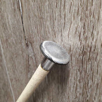 Dressage Whip, silver cap end *gc, stained, rubs, scrapes
