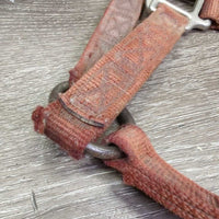 Thick Nylon Halter *gc/fair, stains, dirty, torn & frayed holes, discolored, rubs, faded
