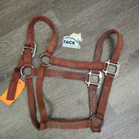 Thick Nylon Halter *gc/fair, stains, dirty, torn & frayed holes, discolored, rubs, faded
