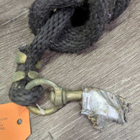 Nylon Lead Rope *fair, broken snap, rubs, frays, hairy, oxidized
