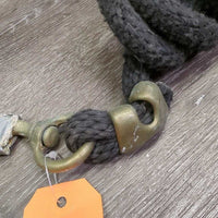 Nylon Lead Rope *fair, broken snap, rubs, frays, hairy, oxidized
