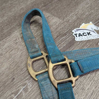 Thick Nylon Halter *gc\fair, repaired, dirt, stains, torn/frayed holes
