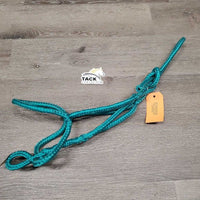 Narrow Round Hollow Nylon Rope Halter, tag *vgc/xc, mnr dirty/dusty

