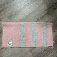 Thin Soft Woven Western Saddle Pad - Blanket *gc, clean, rubbed, snags, mnr pulled edges
