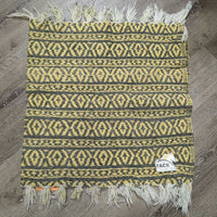 Soft Western Saddle Pad - Blanket, Fringe *gc, clean, rubs, frays, snags
