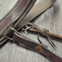 Eventer - Hunter Breastplate *fair, older, rusty, scrapes, mismatched straps, oxidized, dry, stiff, cut straps
