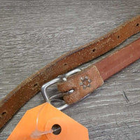 Leather Western Throatlatch *vgc, mnr stains, scrapes, scratches & creases
