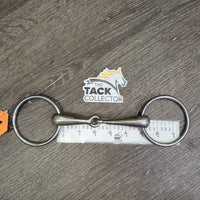 Thick Hollow Mouth Loose Ring Snaffle Bit *gc/fair, dirt, scuffs, residue, scratches
