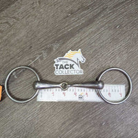 Thick Hollow Mouth Loose Ring Snaffle Bit *gc/fair, dirt, scuffs, residue, scratches
