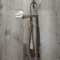 Headstall, Wide/Hide Cheeks *NO screws, NO Throat, gc, rubs, scrapes, slices
