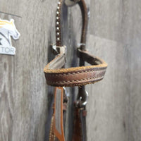 Headstall, Wide/Hide Cheeks *NO screws, NO Throat, gc, rubs, scrapes, slices
