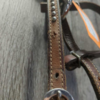 Headstall, Wide/Hide Cheeks *NO screws, NO Throat, gc, rubs, scrapes, slices
