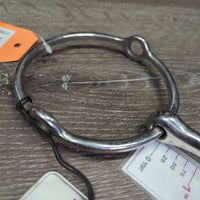 Thin Large Ring Snaffle Gag Bit, tags *like new, dirty
