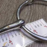 Thin Large Ring Snaffle Gag Bit, tags *like new, dirty
