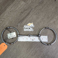 Thin Large Ring Snaffle Gag Bit, tags *like new, dirty
