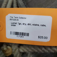 Lariat *gc, dry, dirt, stains, rubs, older
