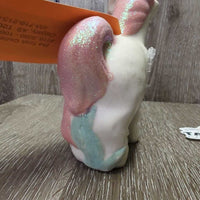 Hollow Ceramic Unicorn Mare & Foal Statue *gc, dusty, scuffs, scratches
