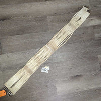 Wide Nylon String Girth *gc/fair, fuzzy, frays, stains, rubs, mnr rust, older

