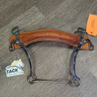Soft Leather Covered Mechanical Hackamore *vgc, mnr stains, dirt, bubbled, scratches & rust
