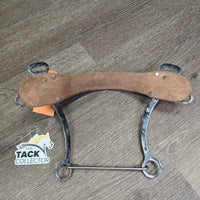Soft Leather Covered Mechanical Hackamore *vgc, mnr stains, dirt, bubbled, scratches & rust
