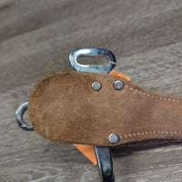 Soft Leather Covered Mechanical Hackamore *vgc, mnr stains, dirt, bubbled, scratches & rust
