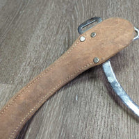 Soft Leather Covered Mechanical Hackamore *vgc, mnr stains, dirt, bubbled, scratches & rust
