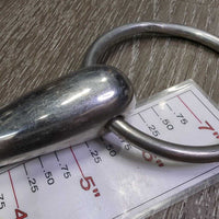 Thick Hollow Loose Ring Snaffle Bit *vgc, clean, mnr stains, scratches & residue
