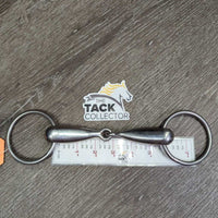 Thick Hollow Loose Ring Snaffle Bit *vgc, clean, mnr stains, scratches & residue
