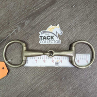 Thick Hvy Eggbutt Snaffle Bit *gc, scuffs, stains, older
