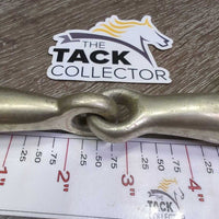 Thick Hvy Eggbutt Snaffle Bit *gc, scuffs, stains, older
