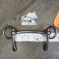 Curved Mullen Mouth Half Cheek Bit *gc, clean, scuffs, film, loose cheeks, stains, rubs

